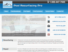 Tablet Screenshot of poolresurfacingpro.com